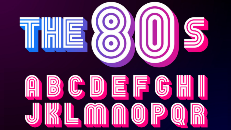 50 Best 1980s Fonts Which Are Most Popular – WebTopic